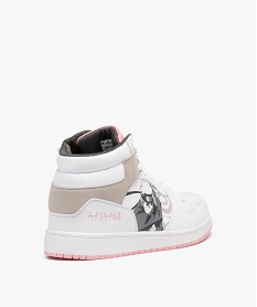 baskets mid-cut imprime naruto fille - naruto shippuden blanc basketsD961301_4