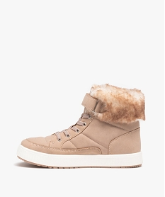 boots matelasse avec doublure chaude beige basketsD961401_3