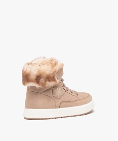 boots matelasse avec doublure chaude beige basketsD961401_4