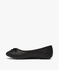 ballerines fille unies pailletees a nœud decoratif noir vifD961701_3