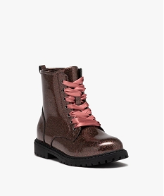 boots fille mid-cut a paillettes du 31 au 36 rougeD962701_2
