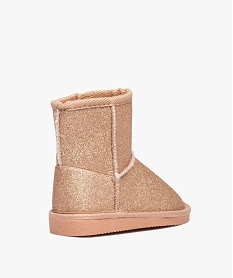 boots fille fourrees dessus uni a paillettes rose vifD965301_4