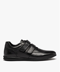 SANS GENRE BROWN CHAUSSURE PLAT BLACK:30270530800-Cuir vachette/Cuir mouton/Tpr/Polyester/