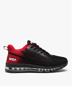 GEMO Baskets en mesh avec semelle bulle d’air homme - Nasa noir vif