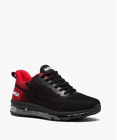 baskets homme a semelle bulle dair en mesh - nasa noir baskets et tennisD968801_2