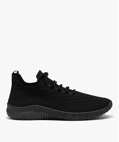 GEMO Basket en toile à lacets homme noir vif