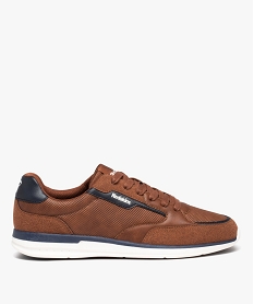 baskets homme casual a lacets bi-matieres - redskins orangeD969401_1