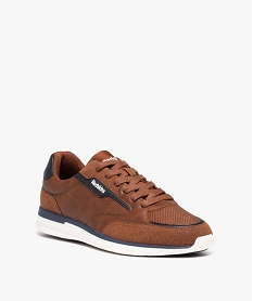 baskets homme casual a lacets bi-matieres - redskins orangeD969401_2