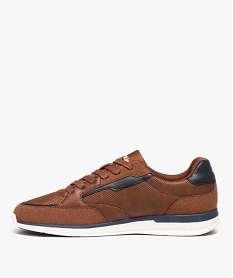 baskets homme casual a lacets bi-matieres - redskins orangeD969401_3