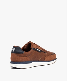baskets homme casual a lacets bi-matieres - redskins orangeD969401_4