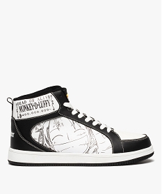 GEMO Baskets homme montantes à motifs - One Piece Noir