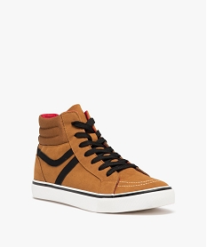 baskets homme mid-cut en suedine a col rembourre orange baskets montantesD971501_2