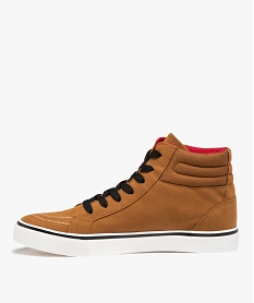 baskets homme mid-cut en suedine a col rembourre orange baskets montantesD971501_3