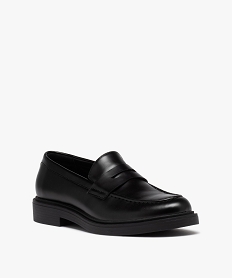 mocassin classique avec epaisse semelle homme noir mocassins et chaussures bateauxD972701_2