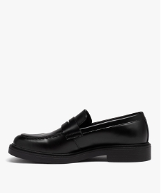 mocassin classique avec epaisse semelle homme noir mocassins et chaussures bateauxD972701_3