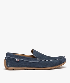 CHAUSSURE PLAT BLEU JEANS CHAUSSURE PLAT BLUE:30275590107-Cuir vachette/Cuir mouton/Tpr/Cuir mouton/