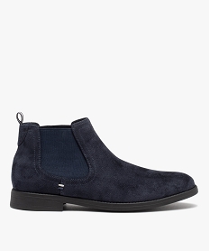 GEMO Boots Chelsea en suédine élégantes homme bleu chine