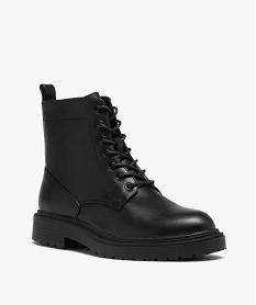 boots homme unies a lacets style casual noir bottes et bootsD974201_2