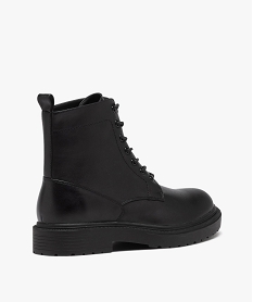 boots homme unies a lacets style casual noir bottes et bootsD974201_4