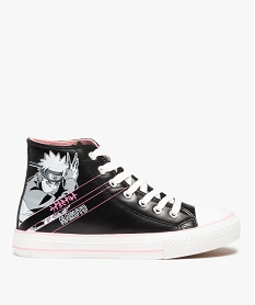 GEMO Baskets femme montantes - Naruto Noir