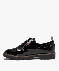 derby verni avec semelle crantee femme noir derbiesD978201_3