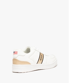 baskets femme a lacets et bande contrastante - nasa blancD979201_4