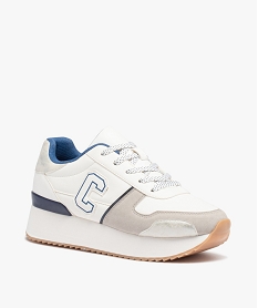 baskets femme style retro a semelle epaisse - camps united blancD980001_2