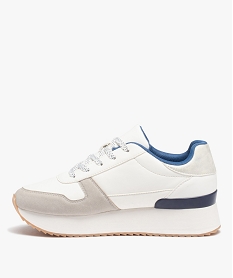 baskets femme style retro a semelle epaisse - camps united blancD980001_3