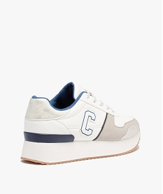baskets femme style retro a semelle epaisse - camps united blancD980001_4