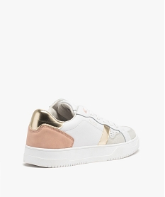 baskets dessus cuir avec touches metallisees femme - alma blanc baskets et tennisD980701_4