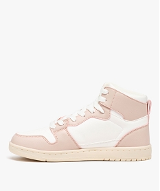 baskets mid bicolores femme blancD981601_3