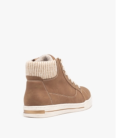 basket mid-cut avec col en tricot femme orangeD982001_4