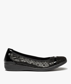 CHAUSSURE SPORT NOIR BALLERINE NOIR:30385540114-Cuir vachette/Cuir porc/Tpr/Non double/