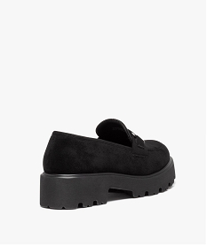 mocassins unis en suedine a semelle crantee et bout amande beige mocassinsD984401_4