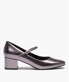 GEMO Babies femme vernies à talon moyen gris standard