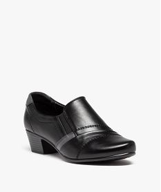 escarpins confort a talon carre et bout amande noir standard escarpinsD987401_2