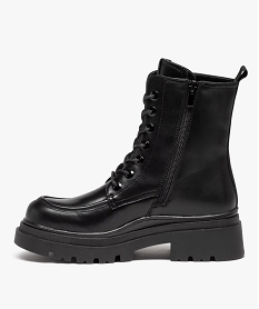 boots doubles sur semelle crantee femme noirD989901_3