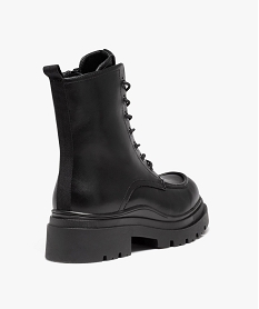 boots doubles sur semelle crantee femme noirD989901_4
