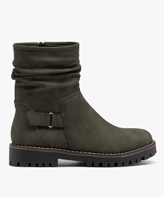 PANTOUFLE BEIGE/BLEU BOOTS KAKI:30387720103-Pu (polyurethan/Pu (polyurethan/Tpr/Polyester/