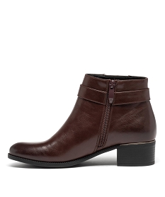 boots a talon avec brides fantaisie sur le cote femme rougeD992701_3