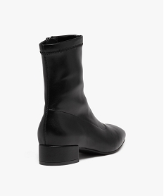 boots chaussettes a tige souple femme noirD993301_4