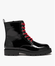 TEE-SHIRT NAVY BLAZER BOOTS NOIR VERNIS:30387720140-Pu (polyurethan/Polyester/Tpr/Polyester/