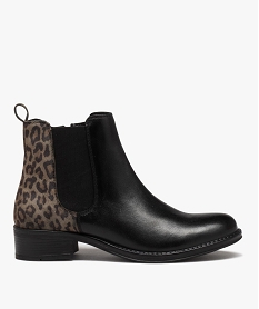 ACCESSOIRE GRIS BOOTS NOIR:30387720155-Cuir mouton/Pu (polyurethan/Pu (polyurethan/Polyester/