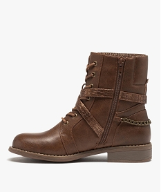 boots avec tige fantaisie et chaine a la cheville femme orangeD995201_3