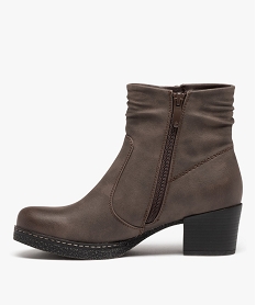 boots fourrees a talon et semelle plateforme femme brunD996201_3