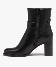 boots femme unies a talon carre fermeture a zip noirD996401_3