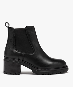 PANTOUFLE MARINE BOOTS NOIR:30387740092-Cuir mouton/Cuir mouton/Tpr/Polyester/