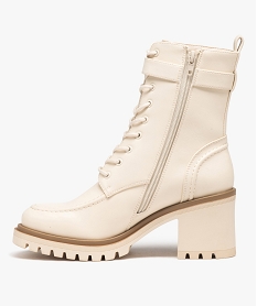 boots femme unies a talon haut carre et semelle crantee beigeD998001_3