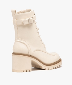 boots femme unies a talon haut carre et semelle crantee beigeD998001_4