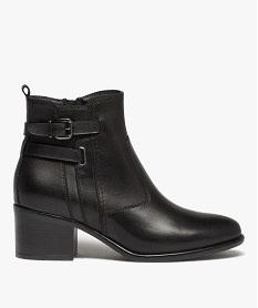 SANS GENRE BROWN BOOTS NOIR:30387740113-Cuir vac lwg ar/Polyester/Tpr/Polyester/